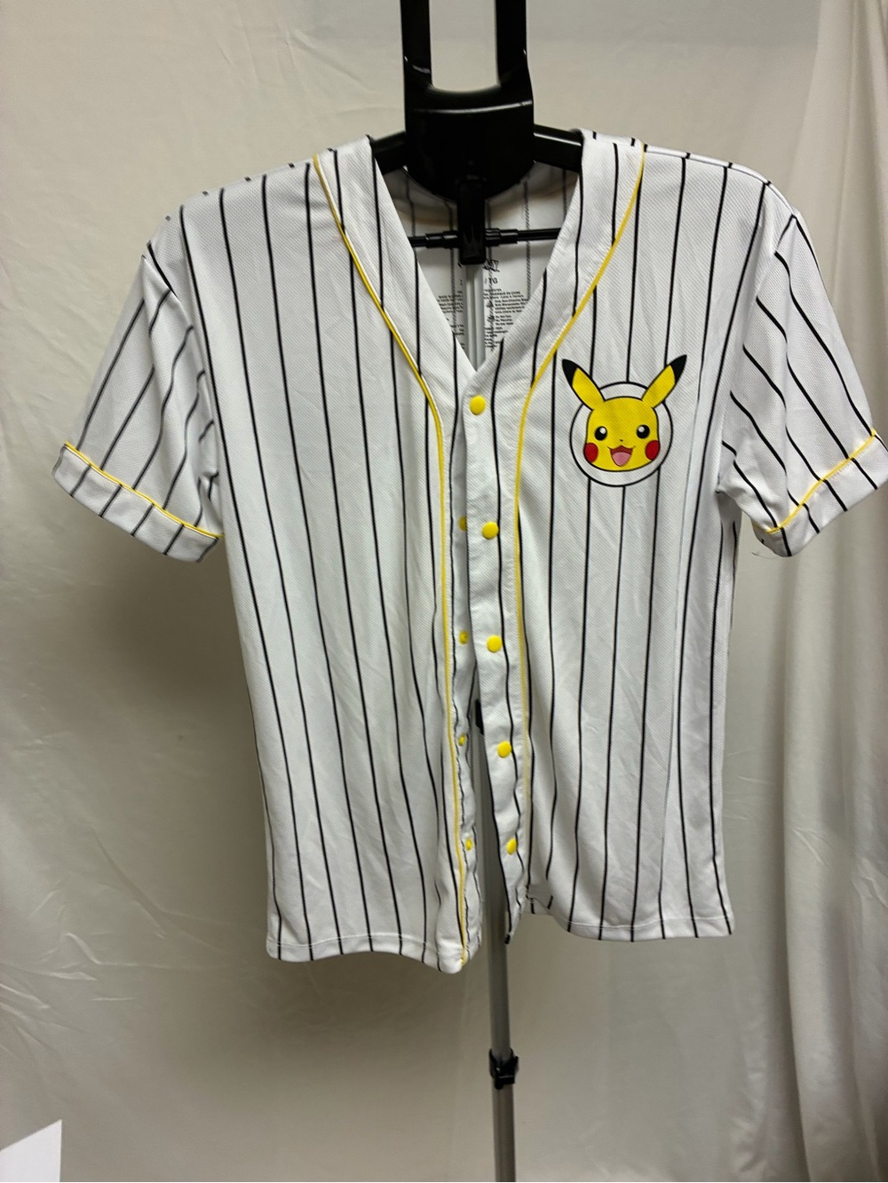 Boys' Pokémon Pikachu Pinstripe Baseball Jersey Shirt
